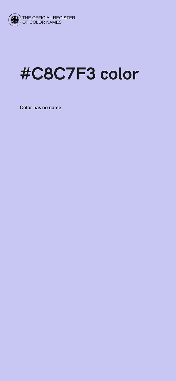 #C8C7F3 color image
