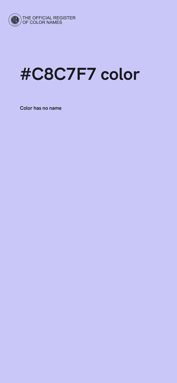 #C8C7F7 color image