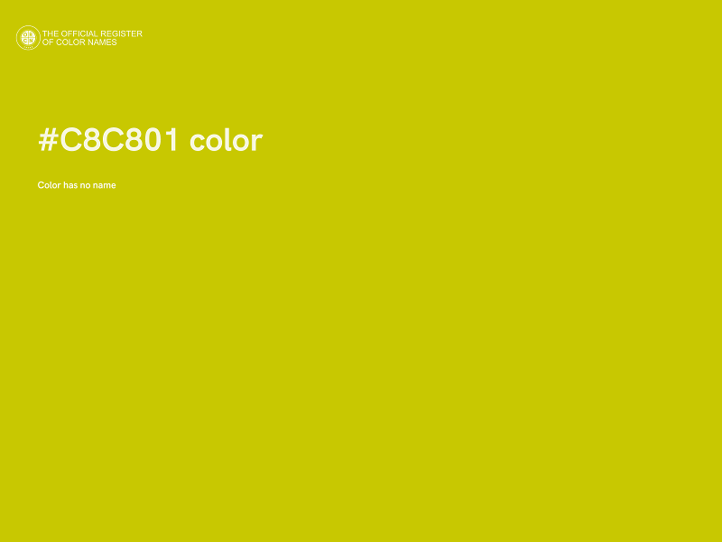 #C8C801 color image