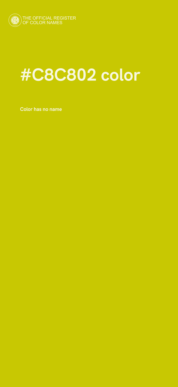 #C8C802 color image