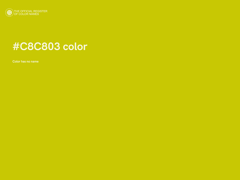 #C8C803 color image