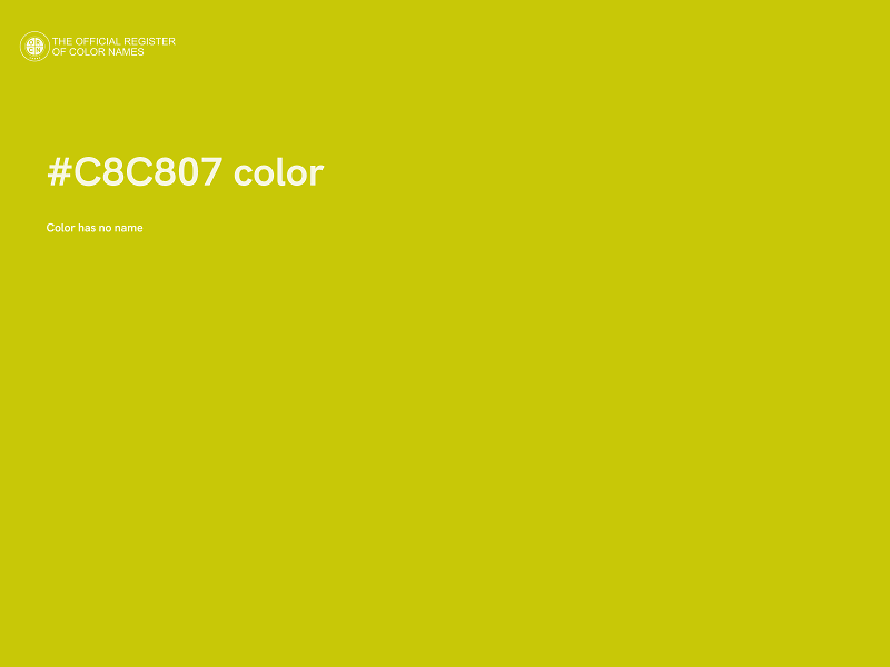 #C8C807 color image