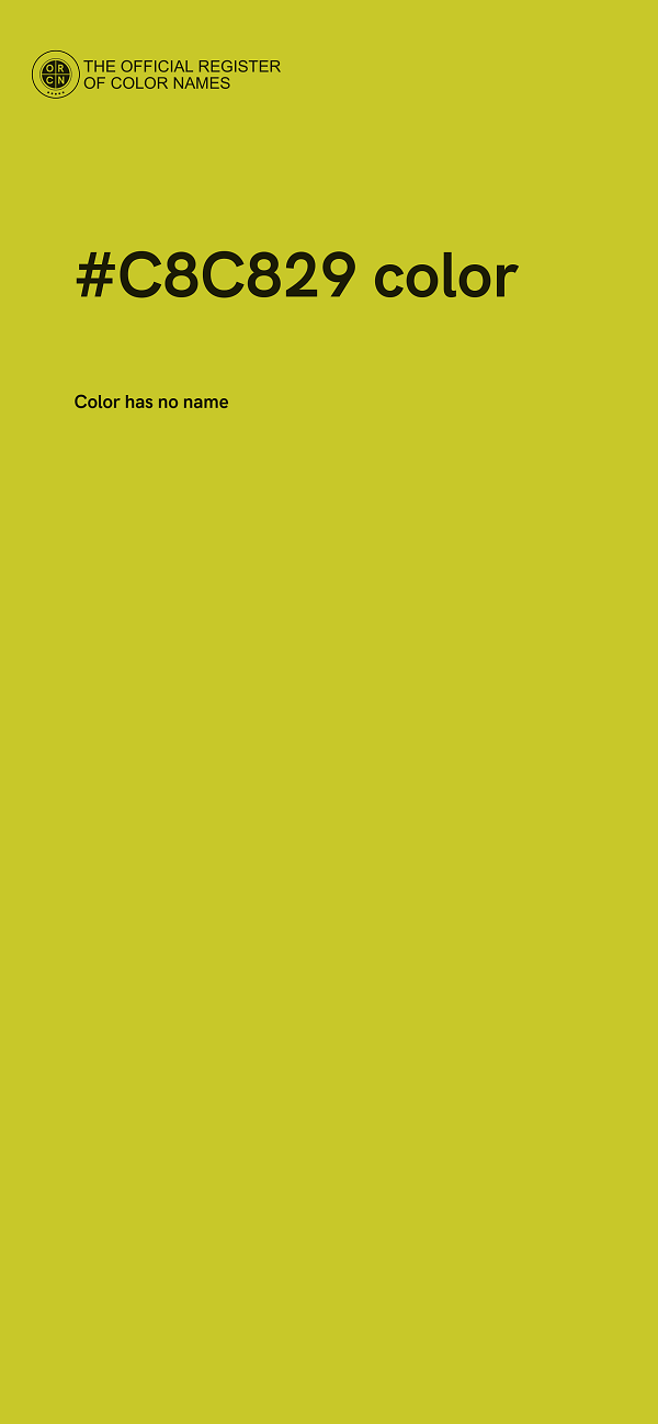 #C8C829 color image