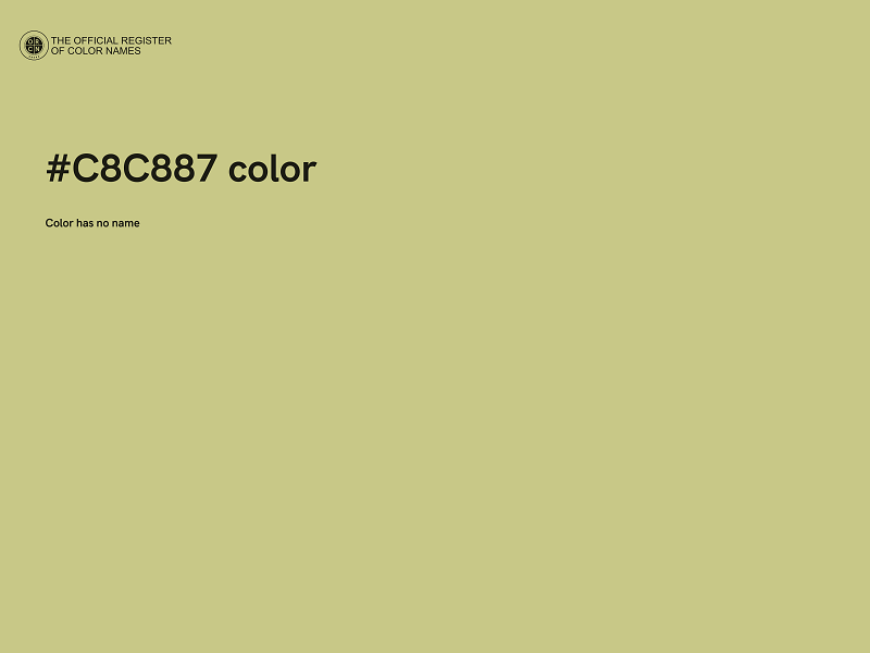 #C8C887 color image