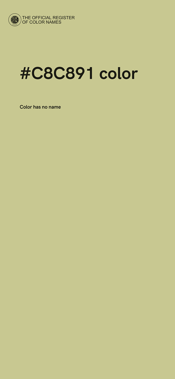 #C8C891 color image