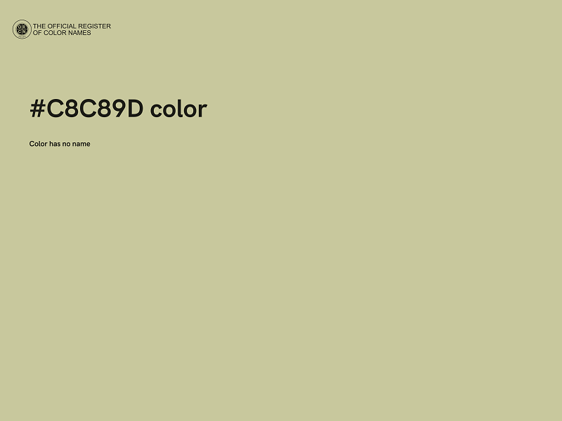 #C8C89D color image