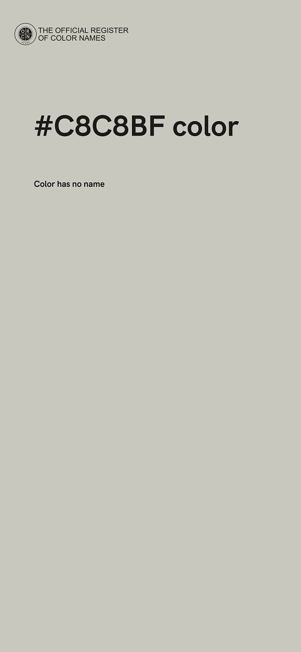 #C8C8BF color image