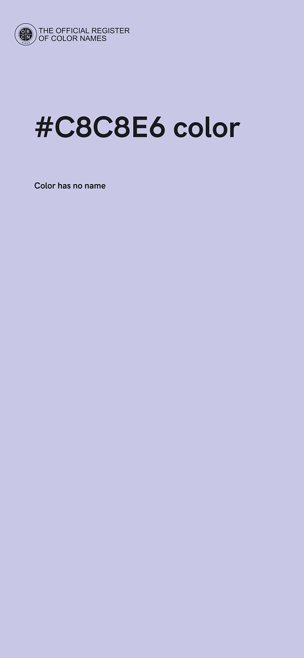 #C8C8E6 color image