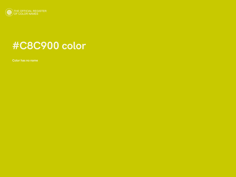 #C8C900 color image