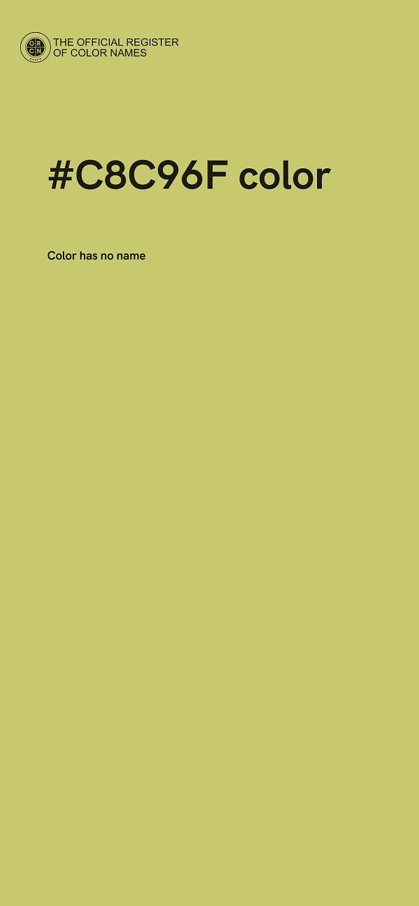 #C8C96F color image