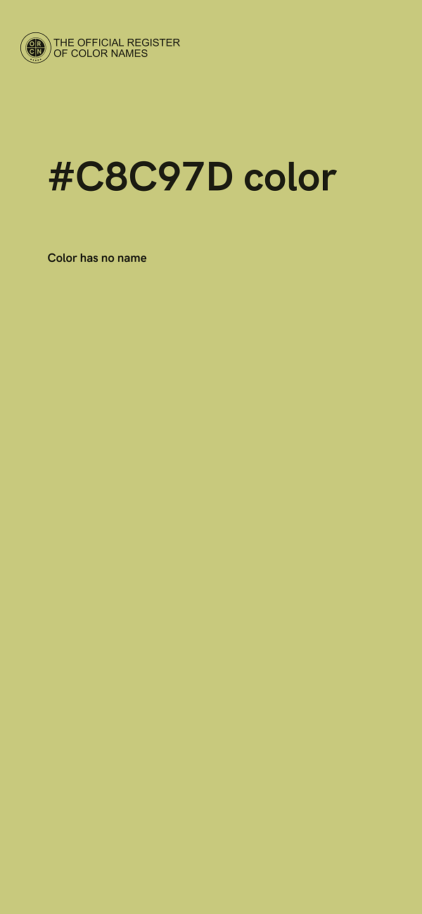 #C8C97D color image