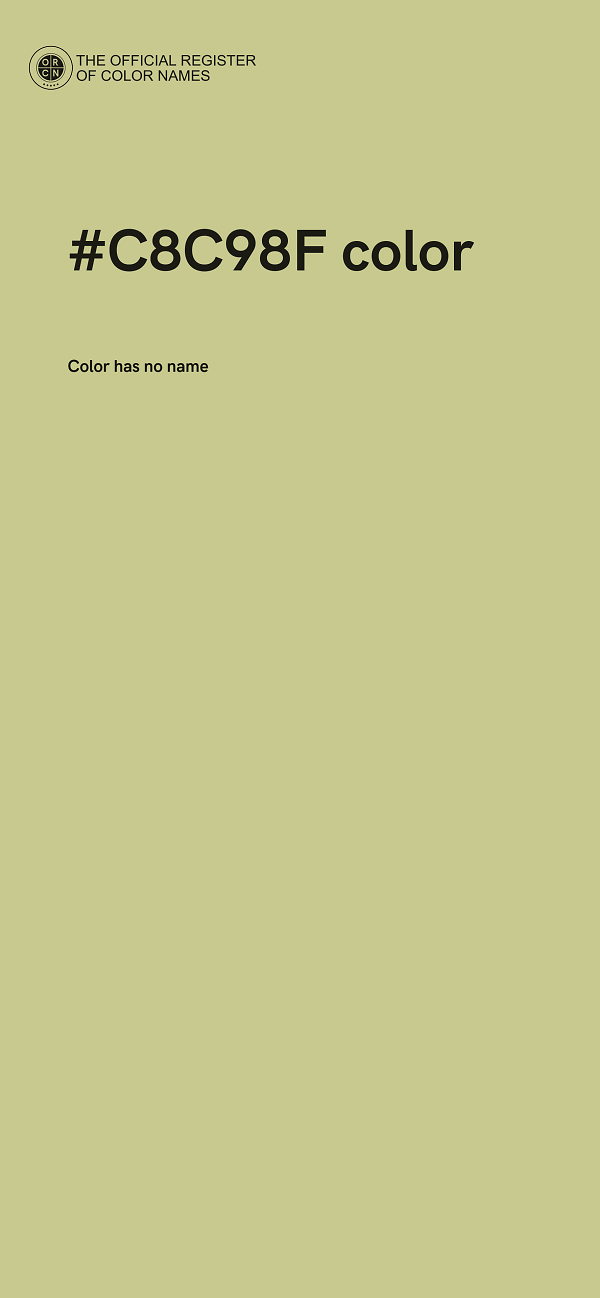 #C8C98F color image