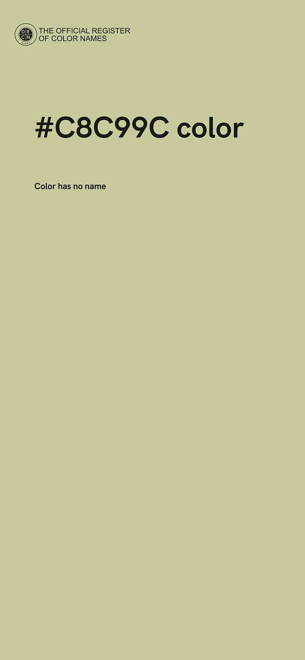 #C8C99C color image