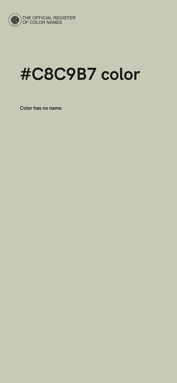 #C8C9B7 color image