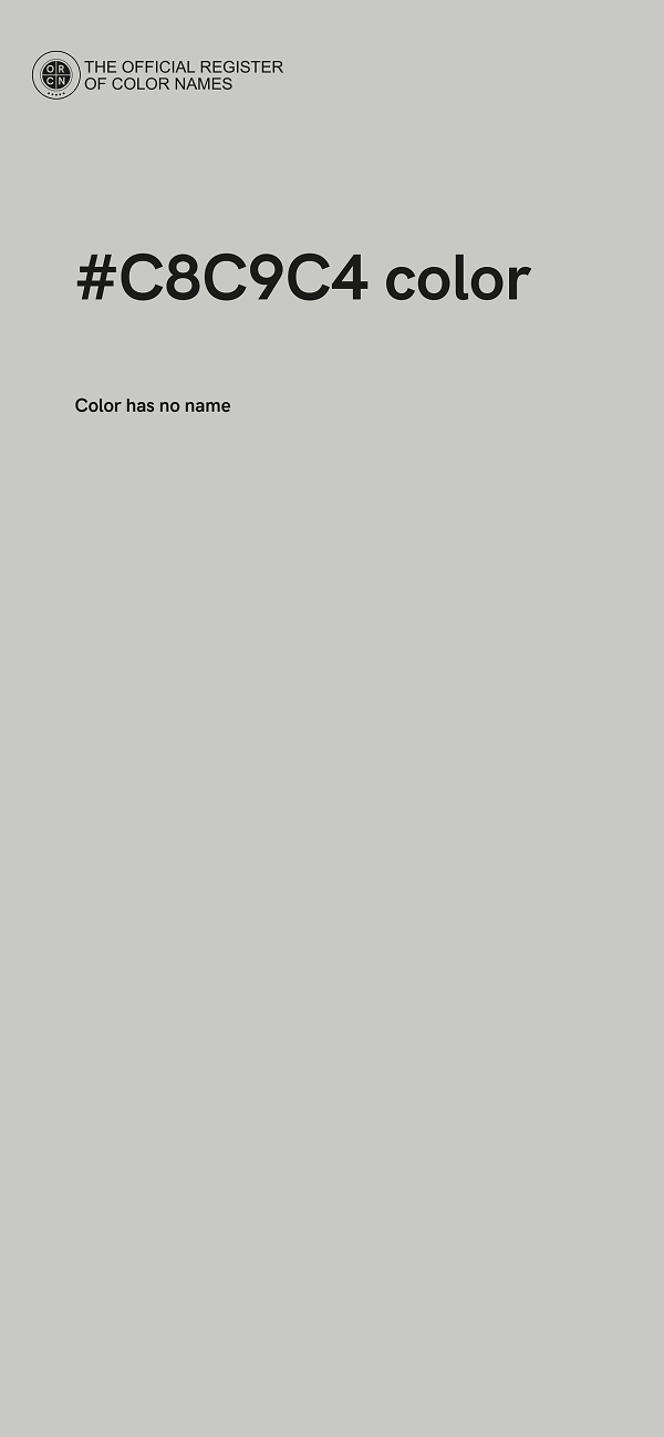 #C8C9C4 color image