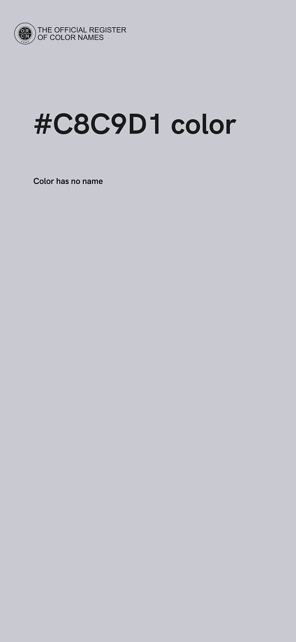 #C8C9D1 color image