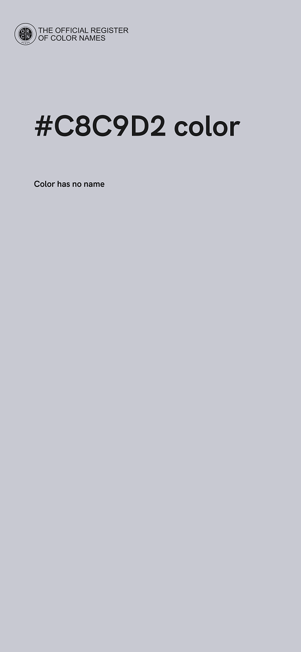 #C8C9D2 color image
