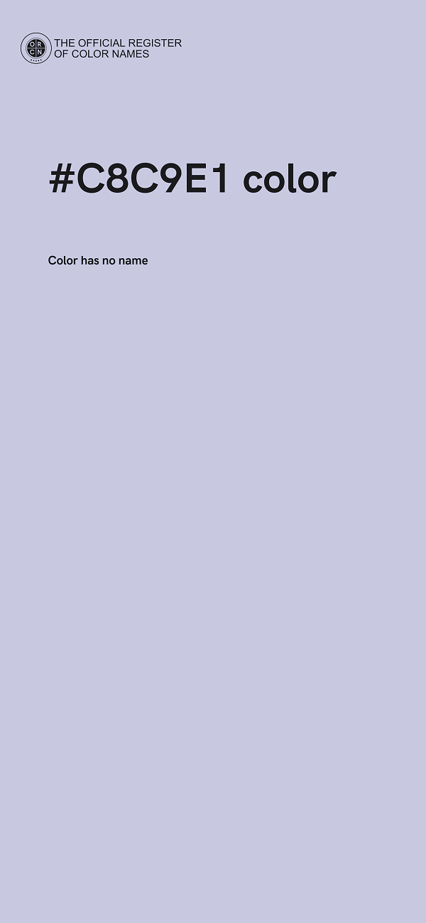 #C8C9E1 color image