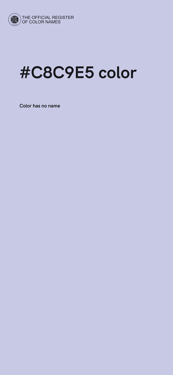 #C8C9E5 color image
