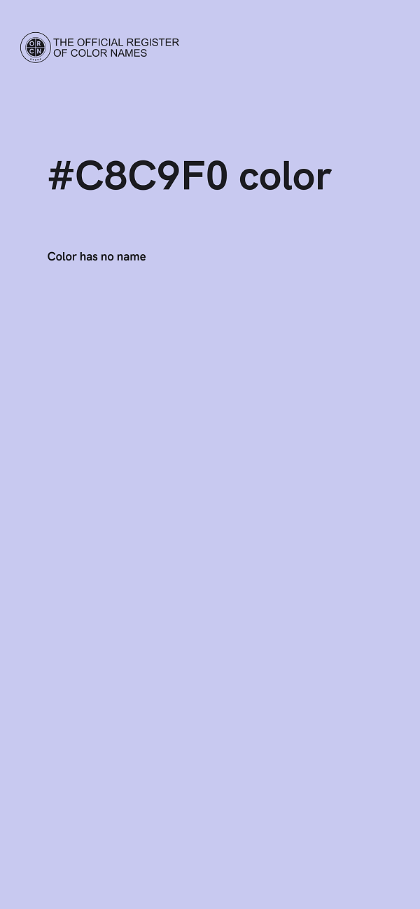 #C8C9F0 color image