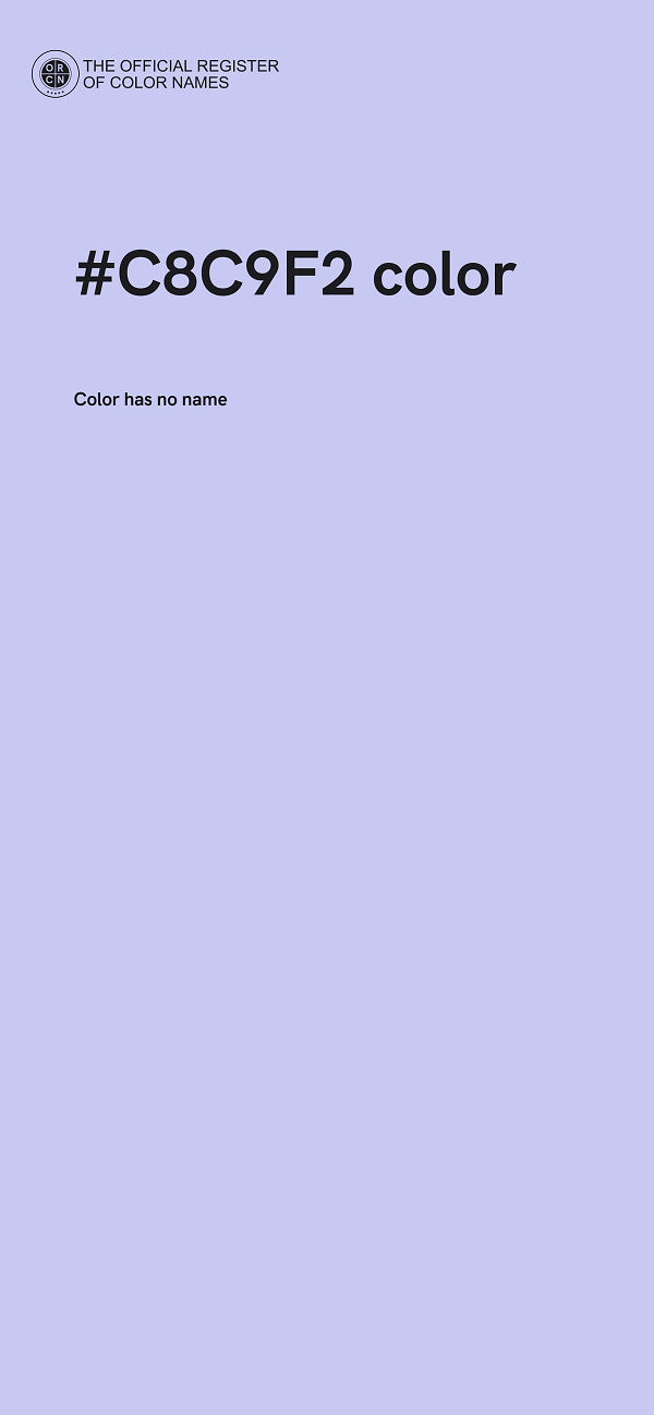 #C8C9F2 color image