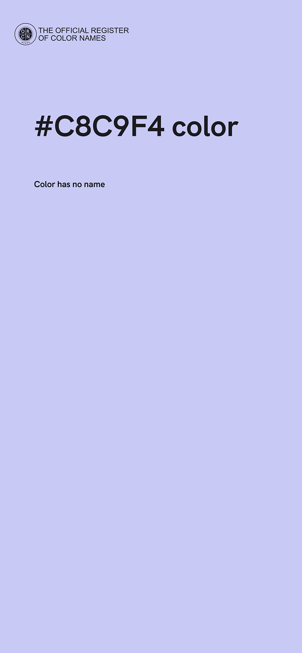 #C8C9F4 color image