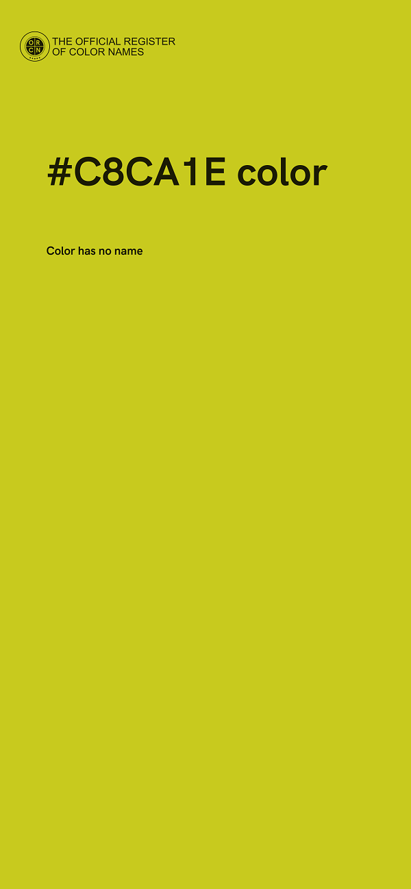 #C8CA1E color image
