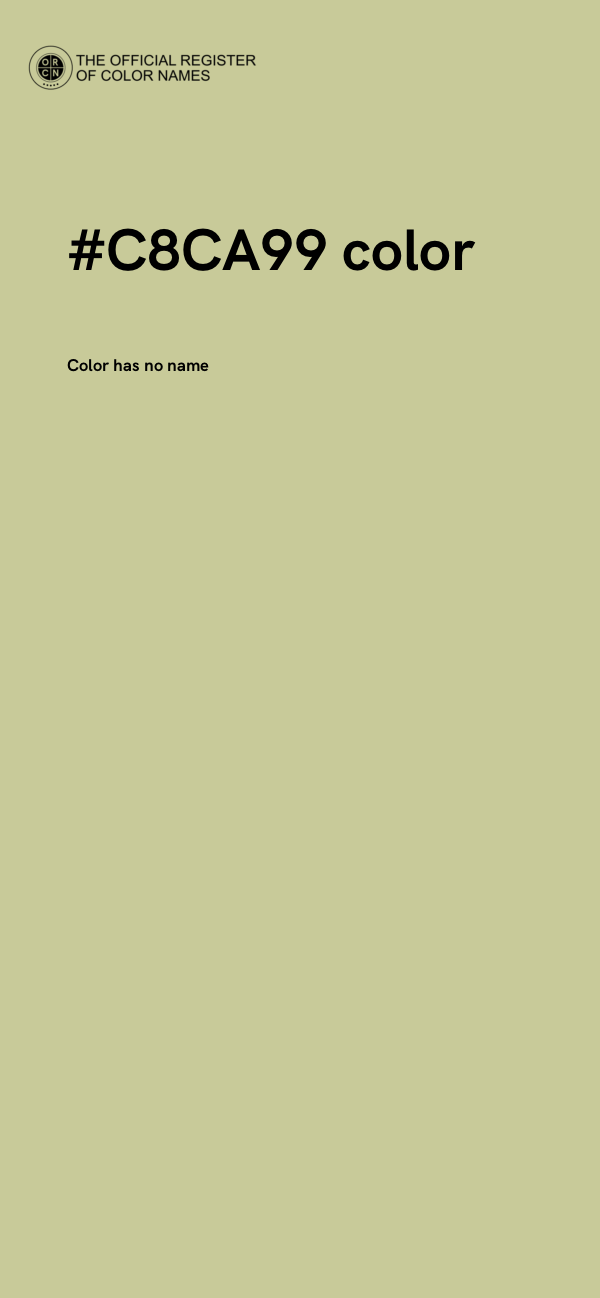 #C8CA99 color image