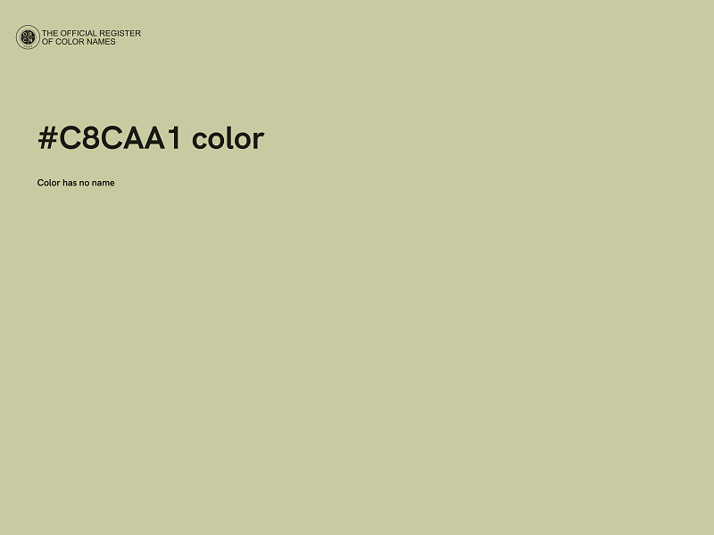 #C8CAA1 color image