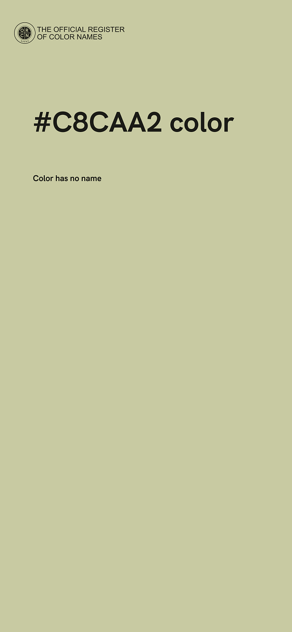 #C8CAA2 color image