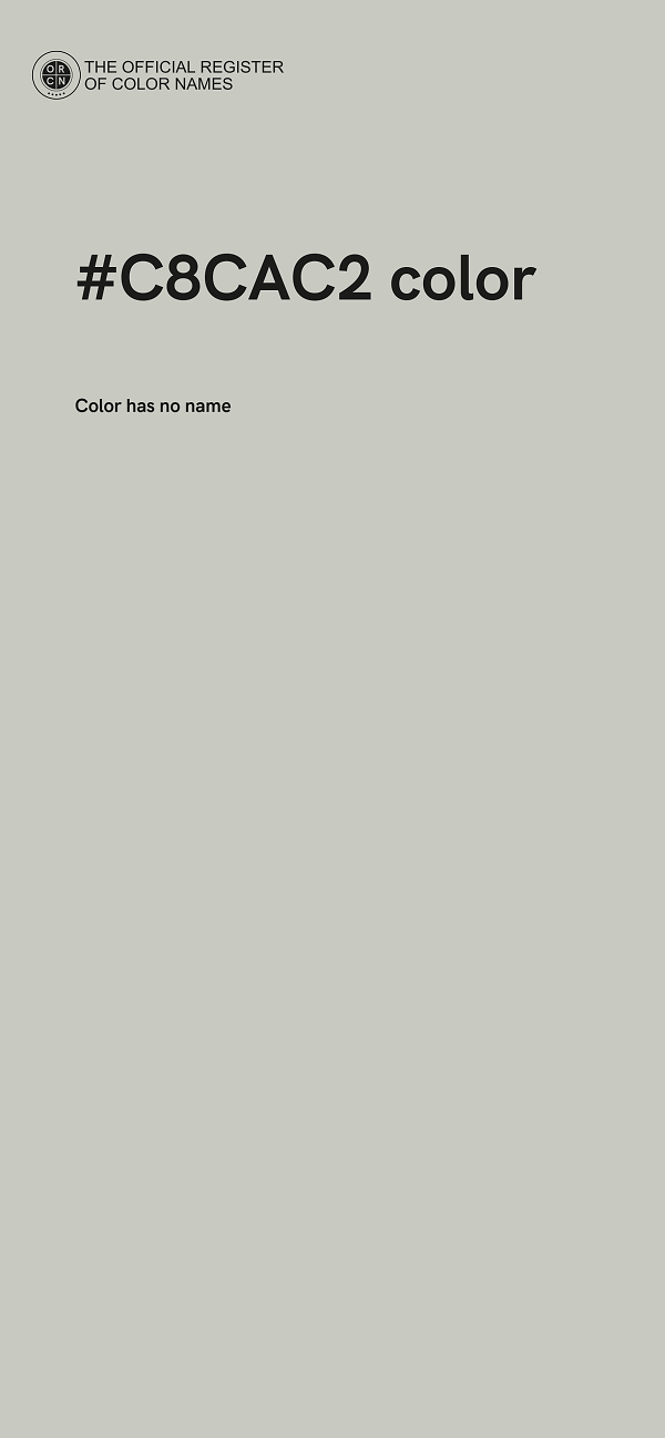 #C8CAC2 color image