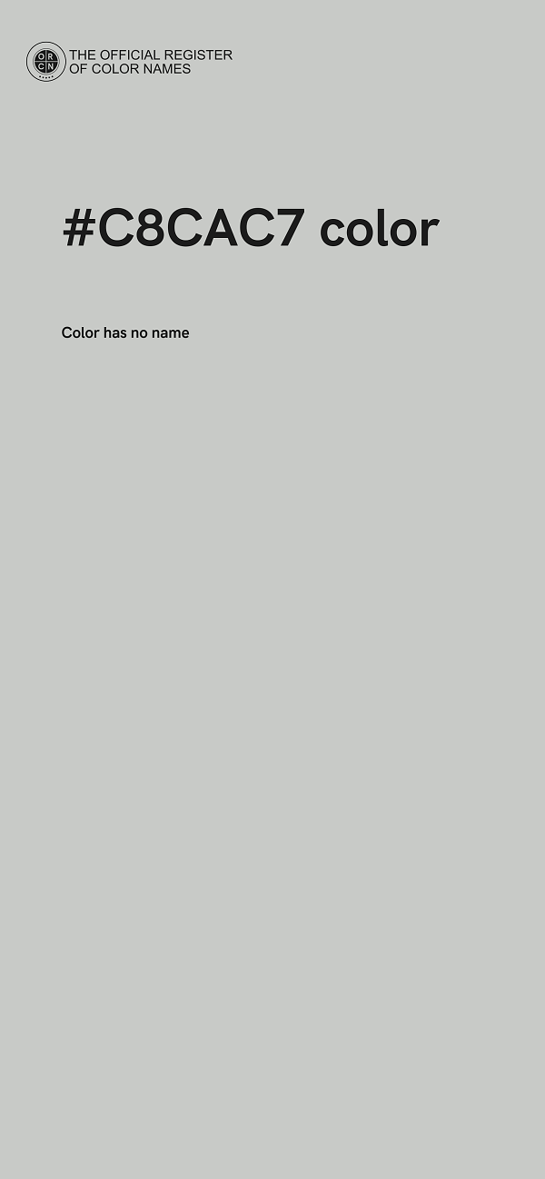 #C8CAC7 color image