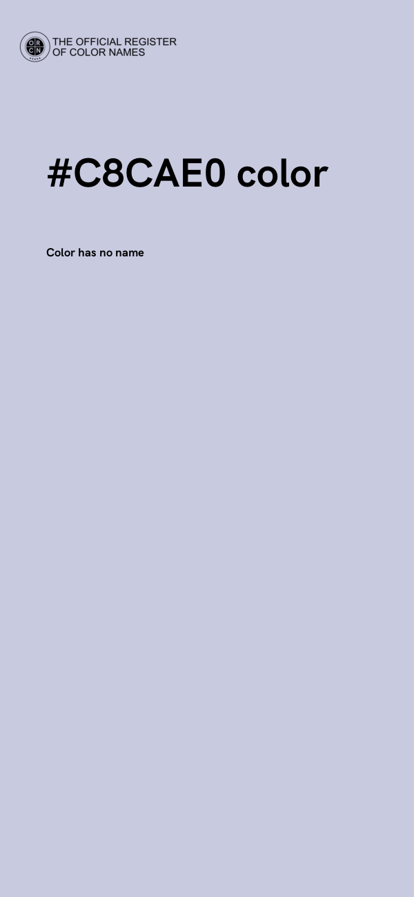 #C8CAE0 color image