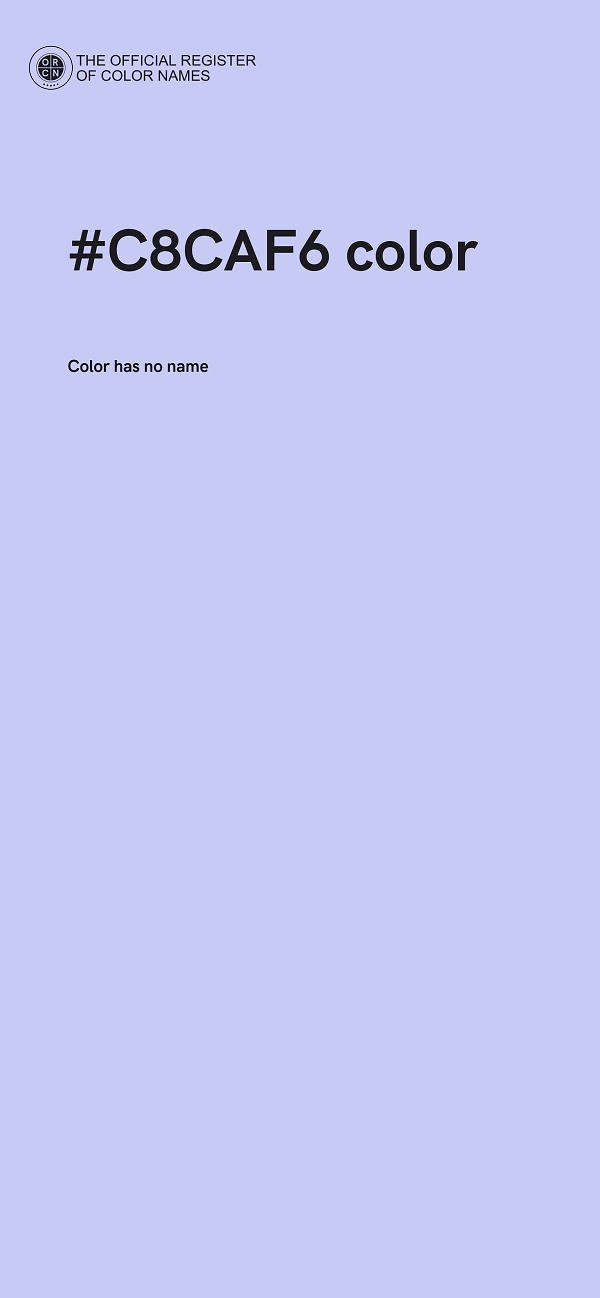 #C8CAF6 color image