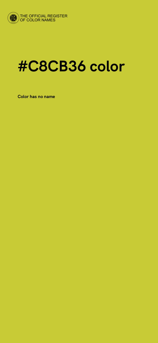#C8CB36 color image