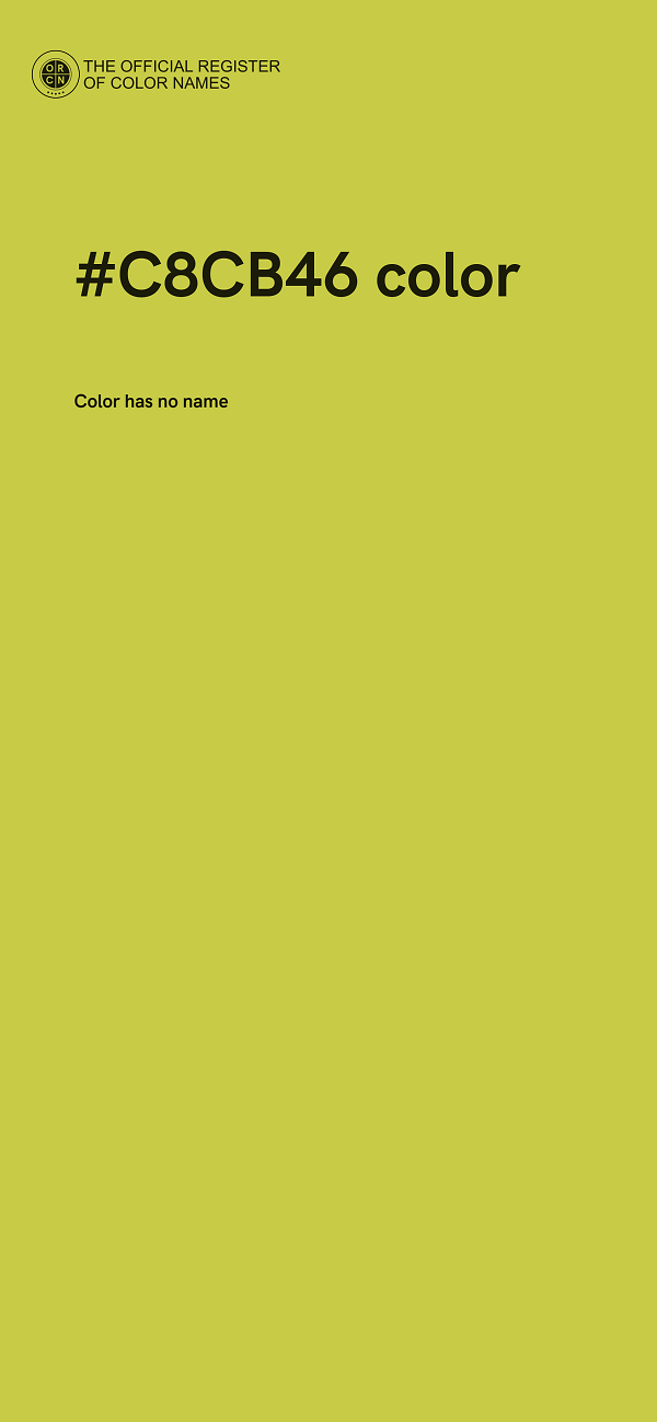 #C8CB46 color image