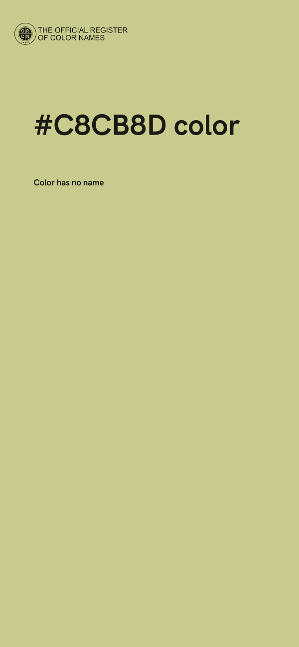 #C8CB8D color image