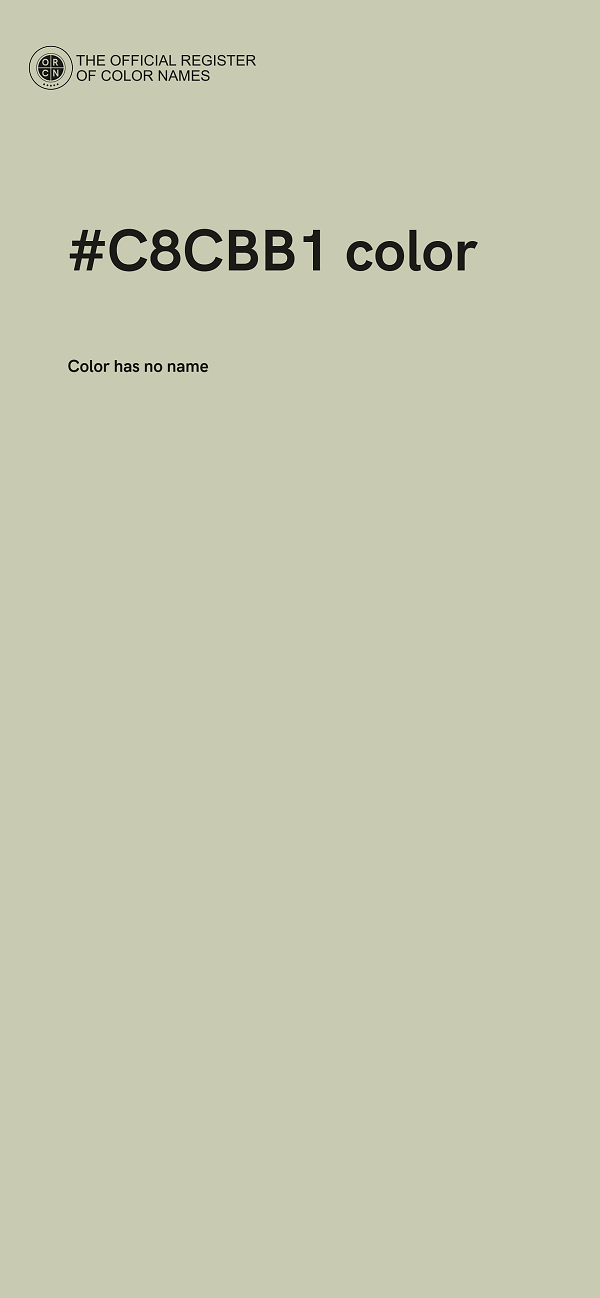 #C8CBB1 color image