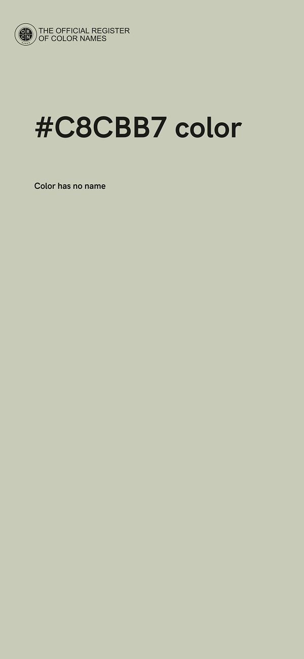 #C8CBB7 color image