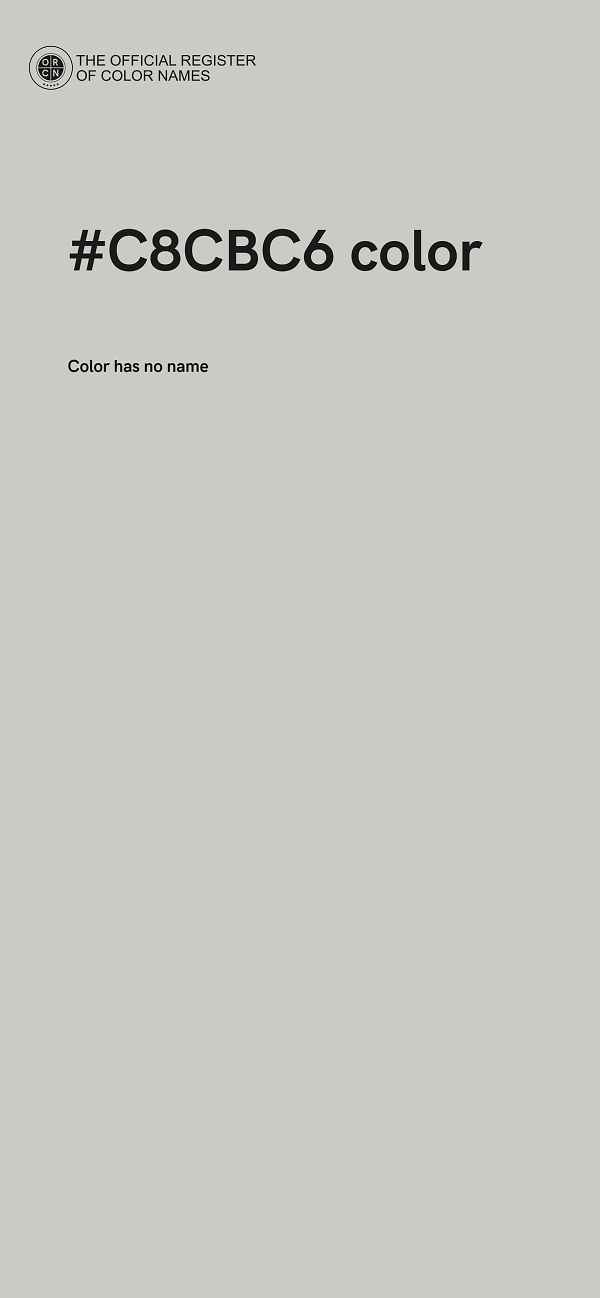 #C8CBC6 color image