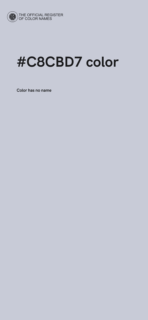 #C8CBD7 color image