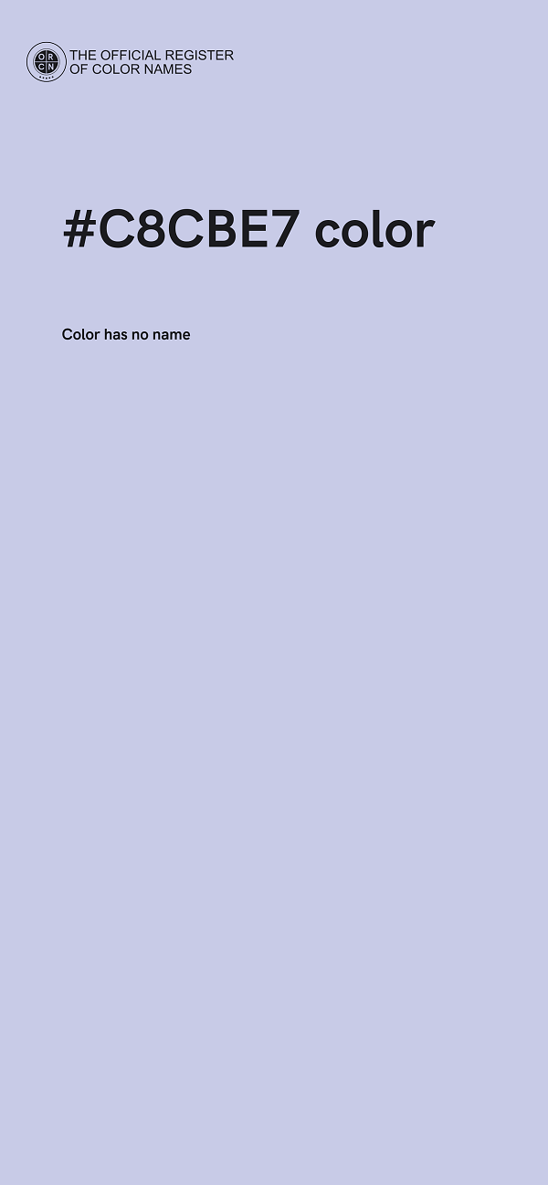 #C8CBE7 color image