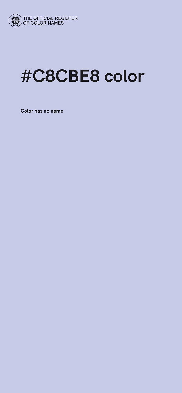 #C8CBE8 color image