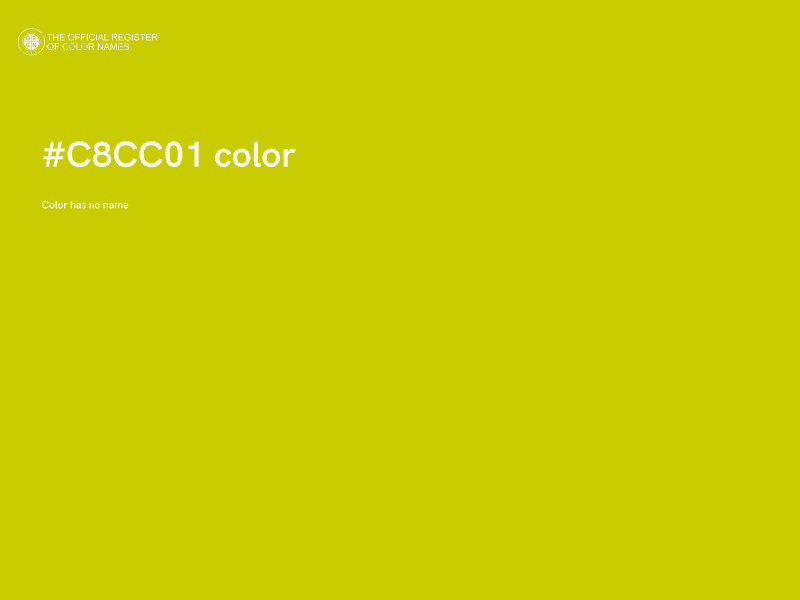 #C8CC01 color image