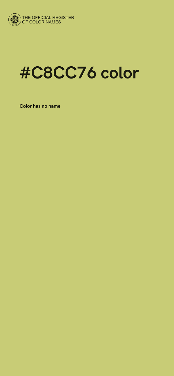#C8CC76 color image