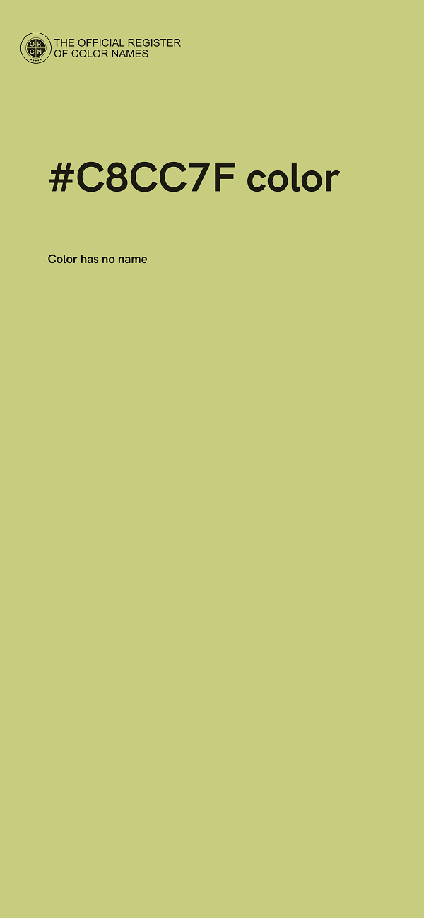 #C8CC7F color image