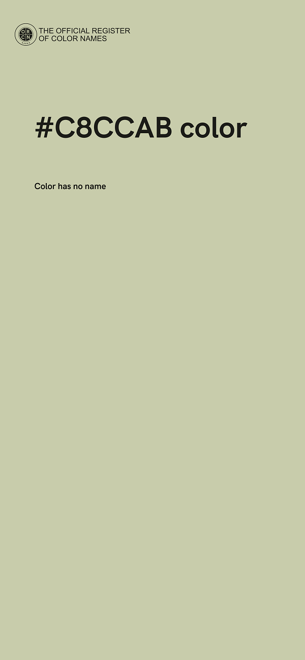 #C8CCAB color image