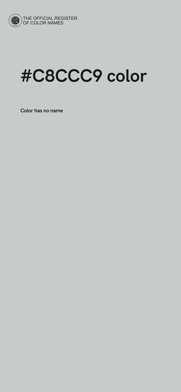 #C8CCC9 color image