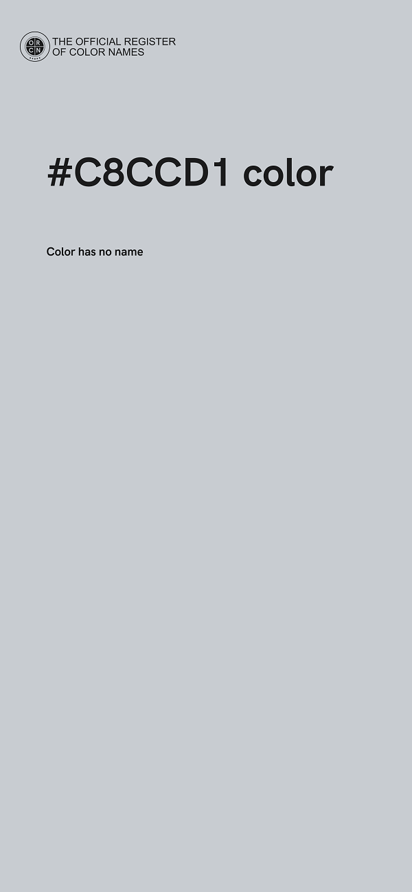 #C8CCD1 color image