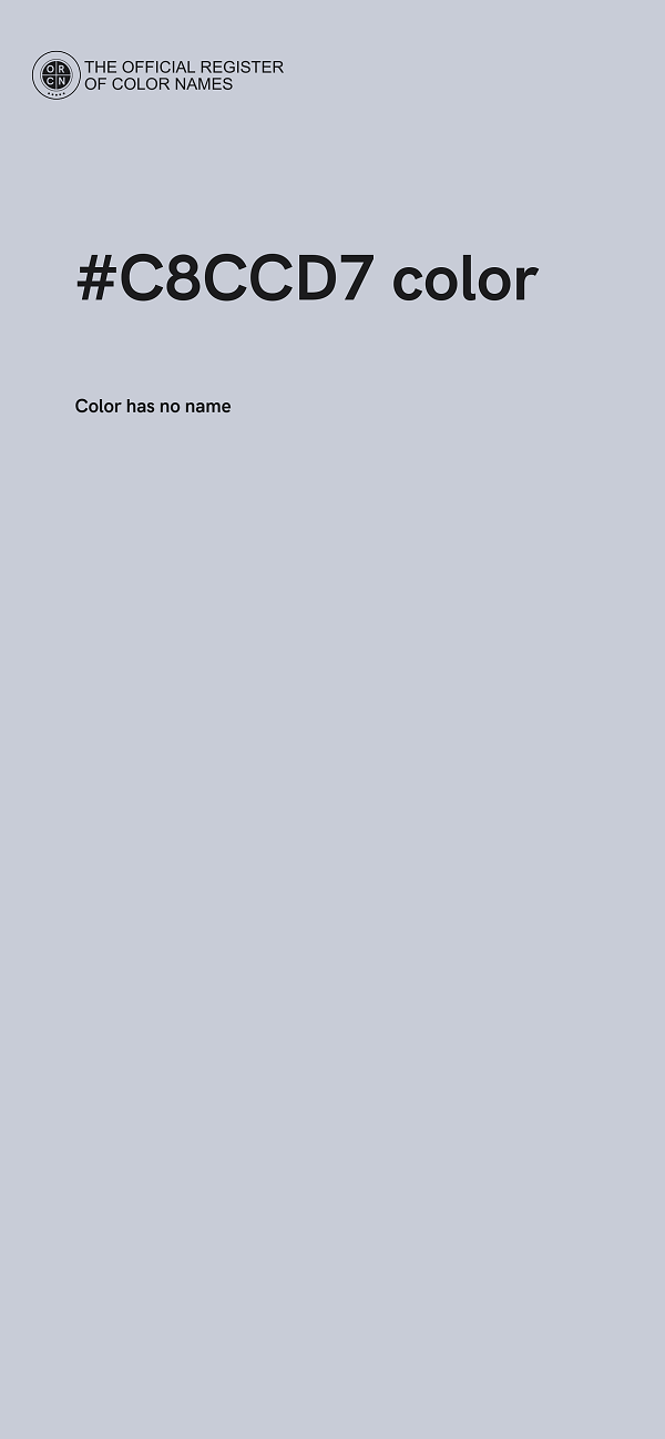 #C8CCD7 color image